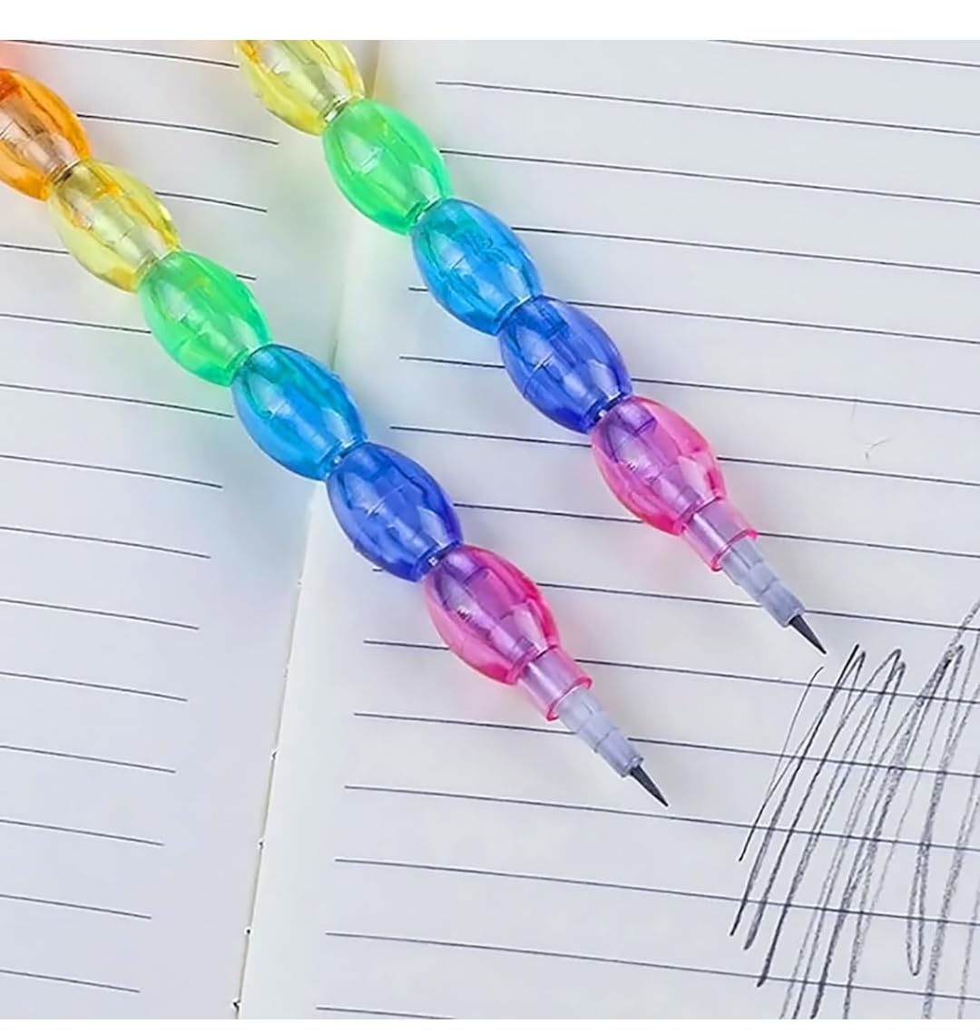 Moti Pearl Stacking Non Sharpening Pencil, Beautiful Design, Long Lasting, Kids, Birthday, Return Gift - Image 3